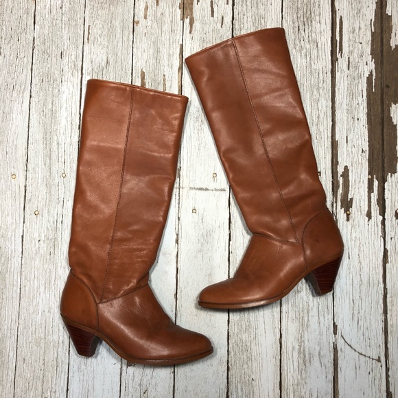 Frye Shoes - Frye Blown Leather Heeled Boots 6.5